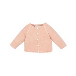 NEW FINA EJERIQUE girl's knitted baby cropped cardigan in pink